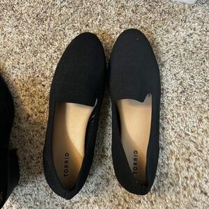 Torrid Black Flats Minimalist Slip-On Shoes